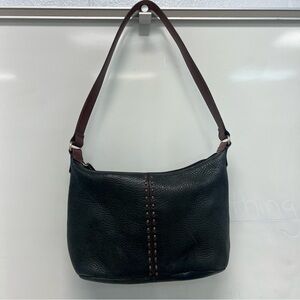 Fossil 1954 black pebbled leather shoulder bag